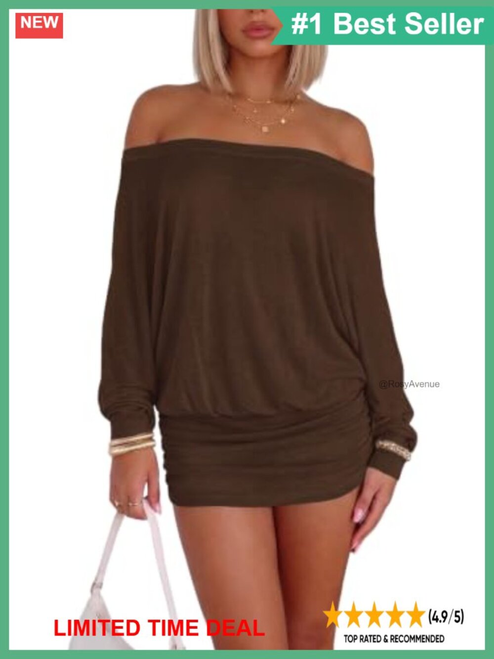 Y2K Off Shoulder Batwing Sleeve Ruched Mini Club Dress